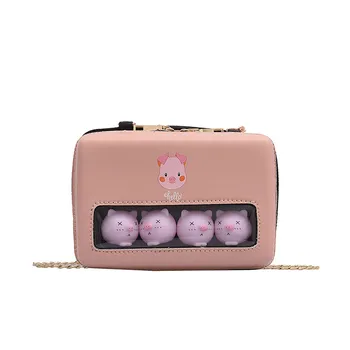 Personality Pig Transparent Chain Messenger Bags Women Clear Jelly Shoulder Bag Small Flap Ladies Crossbody Bag For Girl 6.41
Personality Pig Transparent Chain Messenger Bags Women Clear Jelly Shoulder Bag Small Flap Ladies Crossbody Bag For Girl 6.41