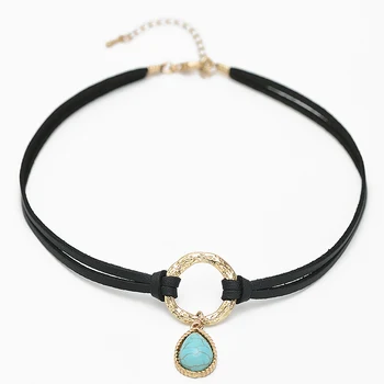 2017 New Arrival Black PU Leather Choker Necklace Vintage Gold Round Circle Connection Howlite Choker Necklace MYC15012
2017 New Arrival Black PU Leather Choker Necklace Vintage Gold Round Circle Connection Howlite Choker Necklace MYC15012