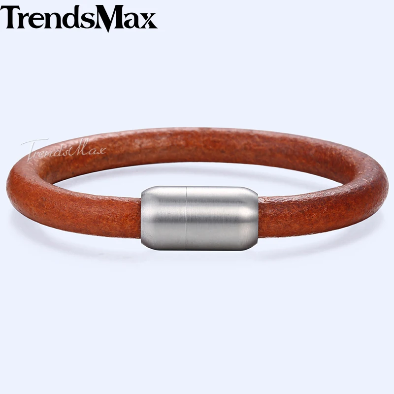 Men's Genuine Leather Bracelets Punk Brown Leather Bracelet Male Jewelry 2018 Christmas Gifts For Men Magnetic Clasp 8mm DLB119
Men's Genuine Leather Bracelets Punk Brown Leather Bracelet Male Jewelry 2018 Christmas Gifts For Men Magnetic Clasp 8mm DLB119
