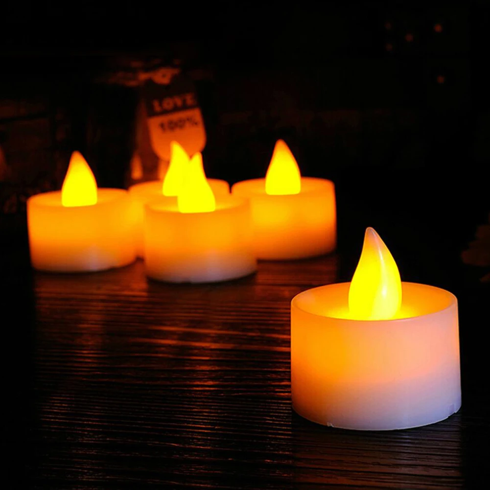 12pcs LED Candle Tea Light Battery Powered Lamp Simulation Color Flame Flashing Wedding Home Birthday Party Decoration Cake
12pcs LED Candle Tea Light Battery Powered Lamp Simulation Color Flame Flashing Wedding Home Birthday Party Decoration Cake