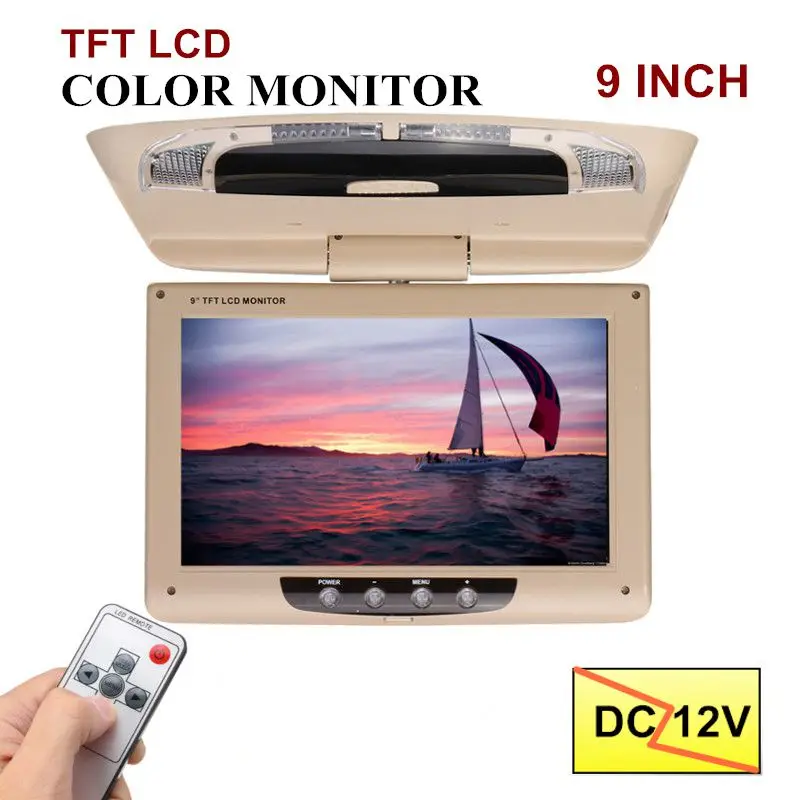 Audew 9 Inch TFT LCD Digital Screen Car Roof Monitor with Remote Controller Ceiling Mount Flip Down DVD Player IR Transmitter
Audew 9 Inch TFT LCD Digital Screen Car Roof Monitor with Remote Controller Ceiling Mount Flip Down DVD Player IR Transmitter