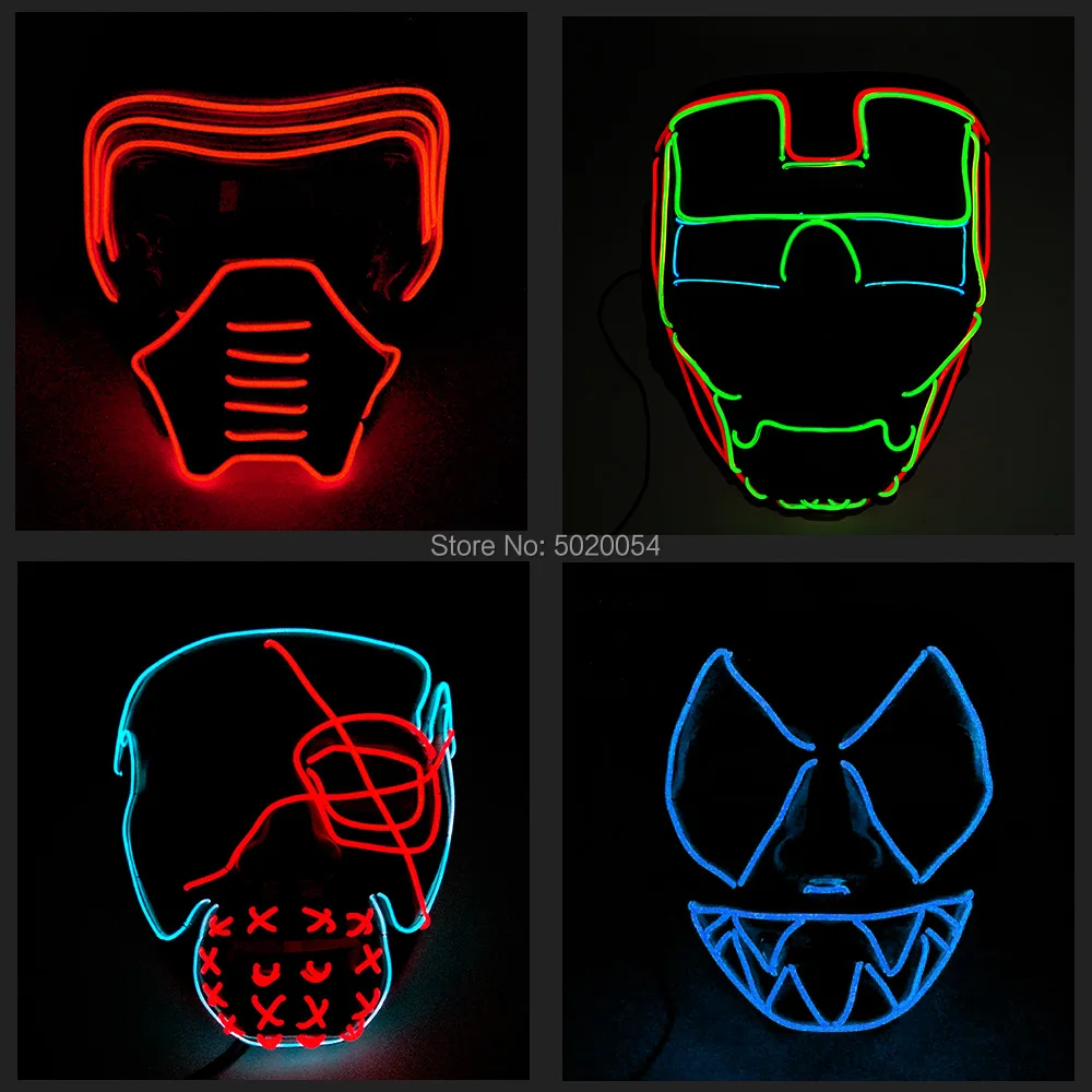 GZYUCHAO EL Dance Dj Flashing EL Mask Cosplay Luminous Led Mask For Masque Party Night Club Halloween
GZYUCHAO EL Dance Dj Flashing EL Mask Cosplay Luminous Led Mask For Masque Party Night Club Halloween