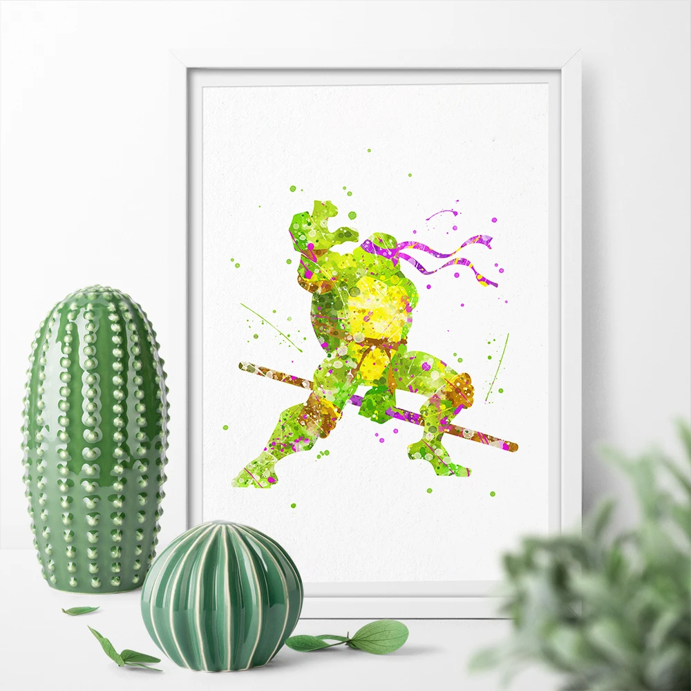 Watercolor Teenage Mutant Ninja Turtles Warrior Art Canvas Poster Print Canvas Painting Wall Art Home Decor Sticker Kid Room
Watercolor Teenage Mutant Ninja Turtles Warrior Art Canvas Poster Print Canvas Painting Wall Art Home Decor Sticker Kid Room