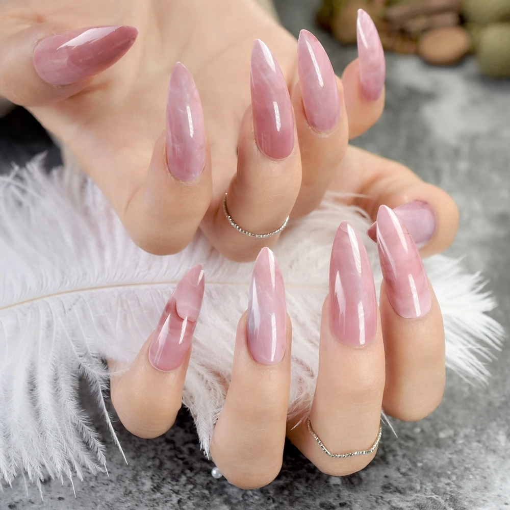 Extra long stiletto nails