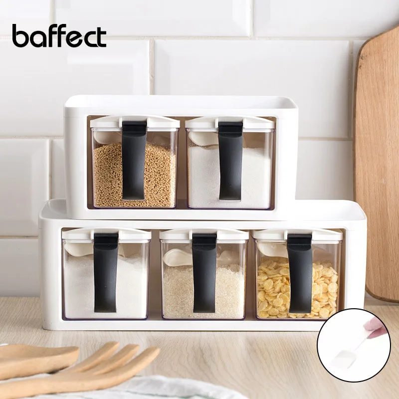 Nordic Style Spice Rack Stackable Storage Seasoning Boxes Spice Jars With Handle Spoon Kitchen Storage Container for Herb Spice
Nordic Style Spice Rack Stackable Storage Seasoning Boxes Spice Jars With Handle Spoon Kitchen Storage Container for Herb Spice