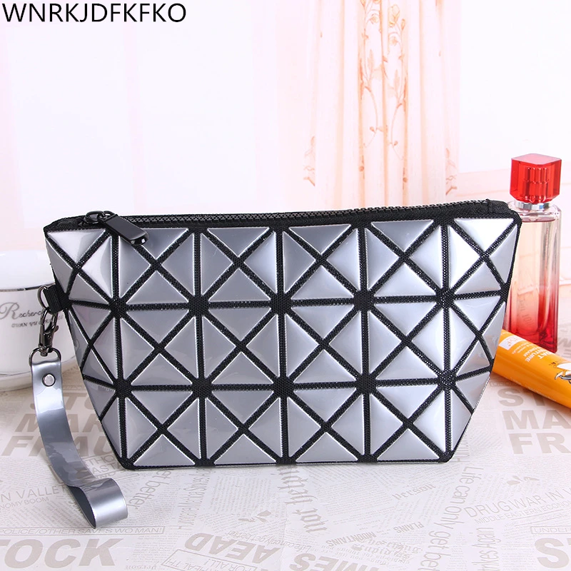 New Geometric Rhombic Folding PU Cosmetic Bag Casual Travel Makeup Case Beauty Bag Organizer Toiletry Kit Pouch
New Geometric Rhombic Folding PU Cosmetic Bag Casual Travel Makeup Case Beauty Bag Organizer Toiletry Kit Pouch