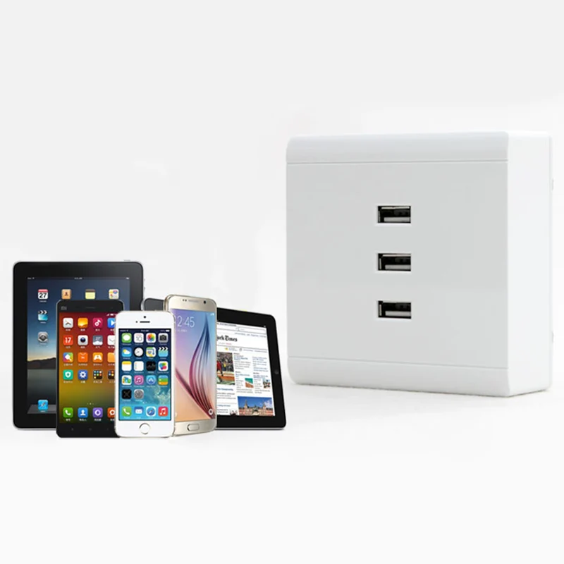 Зарядное устройство настенное с 2/3/4 портами USB 36 В|Электрические розетки| |