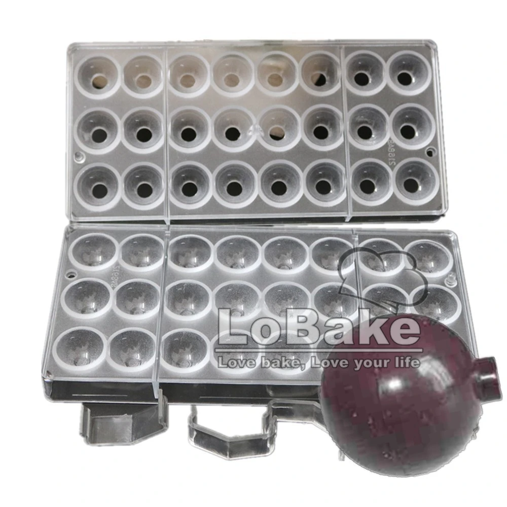 (2pcs/set) Latest 3cm diameter 3D ball shape chocolate with a hole by PC Polycarbonate sugarcraft mold candy fondant cake baking
(2pcs/set) Latest 3cm diameter 3D ball shape chocolate with a hole by PC Polycarbonate sugarcraft mold candy fondant cake baking