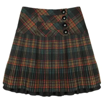 2020 Autumn Winter Autumn Winter Woolen Skirt Women High Waist Pleated Skirt Fashion Slim Plaid Short Skirt Skirts Women
2020 Autumn Winter Autumn Winter Woolen Skirt Women High Waist Pleated Skirt Fashion Slim Plaid Short Skirt Skirts Women