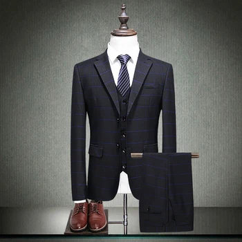 MarKyi fashion 2018 spring black tuxedo suits for men good quality plaid wedding suits for men slim fit groom tuxedos
MarKyi fashion 2018 spring black tuxedo suits for men good quality plaid wedding suits for men slim fit groom tuxedos