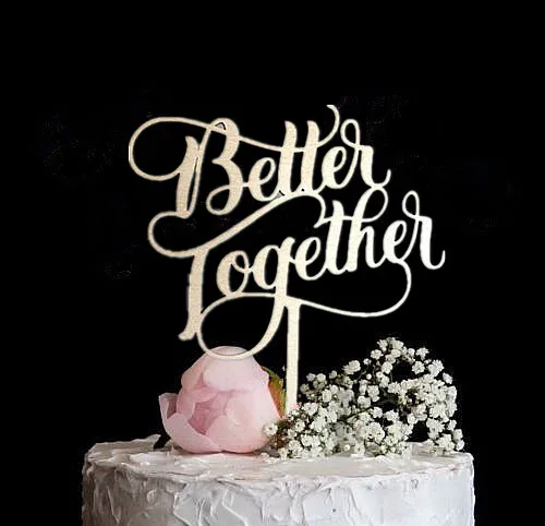 "Better Together " Rustic Wood Wedding Cake Topper Birthday Cake Toppers for Wedding/ Engagement / Anniversary Party Decoration
"Better Together " Rustic Wood Wedding Cake Topper Birthday Cake Toppers for Wedding/ Engagement / Anniversary Party Decoration