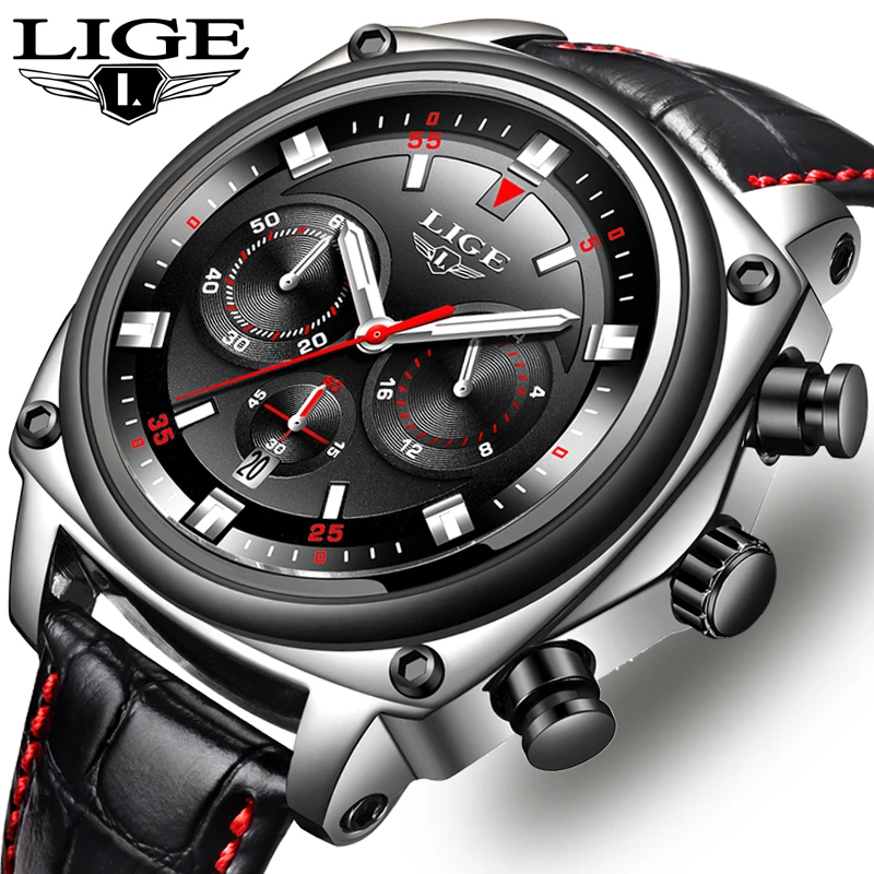 2019 LIGE Watch Men Luxury Brand Watch Military Sport Mens Watches Leather Waterproof Watch Quartz Wristwatch relogio masculino
2019 LIGE Watch Men Luxury Brand Watch Military Sport Mens Watches Leather Waterproof Watch Quartz Wristwatch relogio masculino