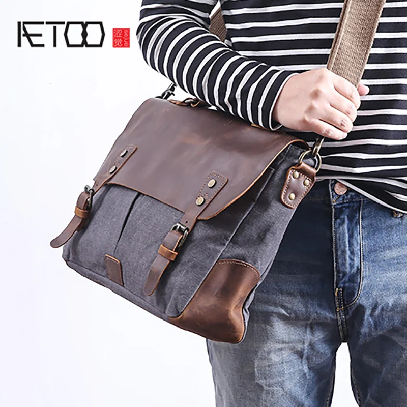 BJYL Men's Postman Bag canvas single shoulder bag casual oblique cross bag literary retro handbag
BJYL Men's Postman Bag canvas single shoulder bag casual oblique cross bag literary retro handbag
