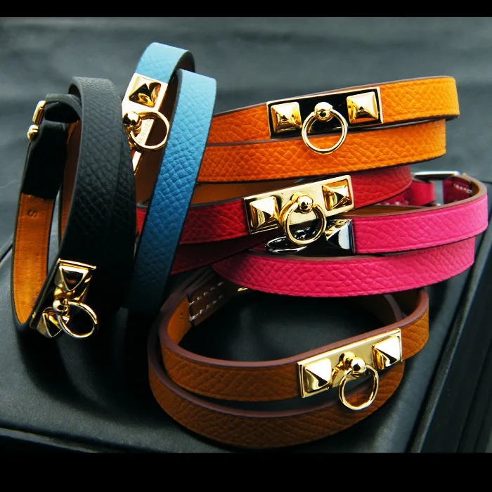 Punk Style Genuine Leather Bracelet for Women Fashion Candy Color Double Layer Women Brand Bracelet&Bangle Drop shipping
Punk Style Genuine Leather Bracelet for Women Fashion Candy Color Double Layer Women Brand Bracelet&Bangle Drop shipping
