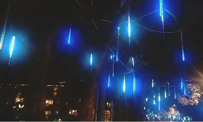 50cm 60leds SMD 3528 LED RGB Double side Led meteor tube shower rain lights New Year Christmas tree lights outdoor F 
50cm 60leds SMD 3528 LED RGB Double side Led meteor tube shower rain lights New Year Christmas tree lights outdoor F
