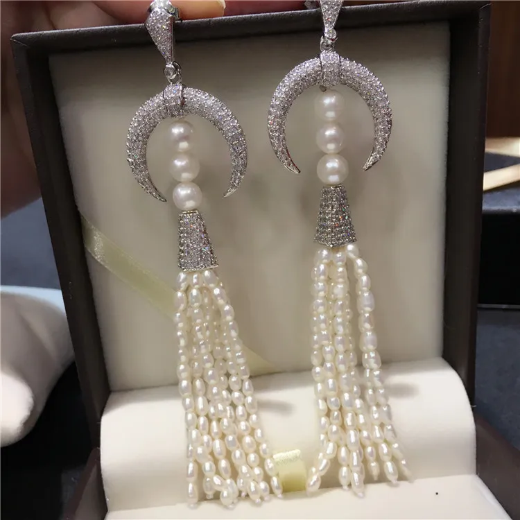 Hot sell European American styles natural white freshwater pearl micro inlay zircon accessories earrings fashion jewelry
Hot sell European American styles natural white freshwater pearl micro inlay zircon accessories earrings fashion jewelry
