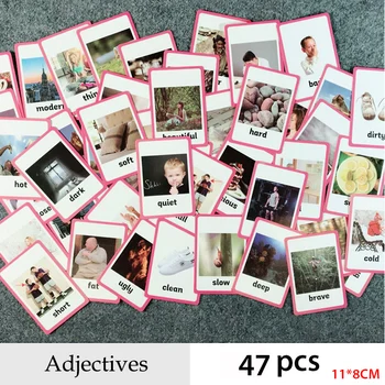 Adjectives and Verbs Series English Word Pocket Flash Card Children Learning Card Early Educational Toys
Adjectives and Verbs Series English Word Pocket Flash Card Children Learning Card Early Educational Toys
