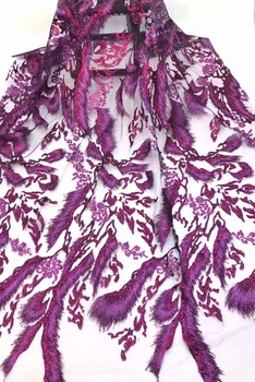 Best Selling Purple African Lace Fabric Nigerian French Fabric 2019 High Quality African French Tulle Lace Fabric with sequins
Best Selling Purple African Lace Fabric Nigerian French Fabric 2019 High Quality African French Tulle Lace Fabric with sequins