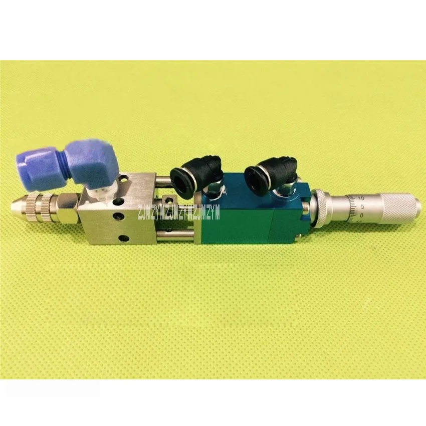 

High Quality Precision Fine-tuning Thimble Dispensing Valve / Small Flow Dispensing Valve With Micrometer 4-7Kgf/cm 1/8"npt (f)