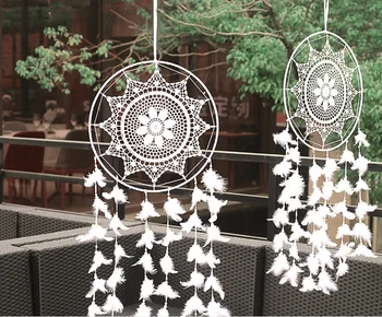 New Arrival Wall Pendant American Style Wedding Decor White Cotton Woven Mesh Dreamcatcher Home Decorations
New Arrival Wall Pendant American Style Wedding Decor White Cotton Woven Mesh Dreamcatcher Home Decorations