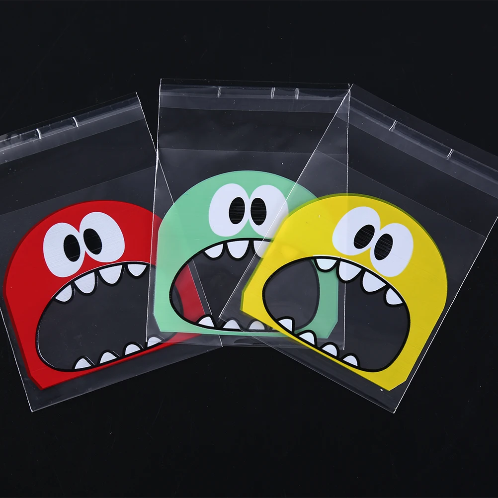 100Pcs Cute Cartoon Self-Adhesive Monster Cookie Candy Bag Plastic Bags For Biscuits Snack Baking Package Supplies 3 Colors
100Pcs Cute Cartoon Self-Adhesive Monster Cookie Candy Bag Plastic Bags For Biscuits Snack Baking Package Supplies 3 Colors