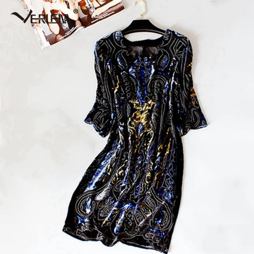 Sheen Silk Made Pleuche Graceful Embroidery Spring Dress Women 2019 VERLENA Autumn O-Neck Knee-Length Casual Loose Inside Dress
Sheen Silk Made Pleuche Graceful Embroidery Spring Dress Women 2019 VERLENA Autumn O-Neck Knee-Length Casual Loose Inside Dress