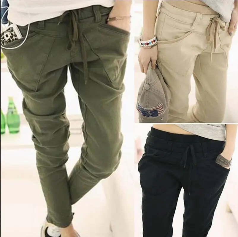 Fashion Women's Casual Cotton Sweatpants Straight Sports Slim Fit Pants Trousers