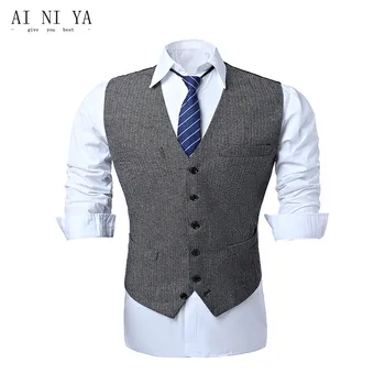 New Arrivel Herringbone Mens Wedding Waistcoats Slim Fit Casual Sleeveless Formal Waistcoats Dress Suit Vest Wool Blend Custom
New Arrivel Herringbone Mens Wedding Waistcoats Slim Fit Casual Sleeveless Formal Waistcoats Dress Suit Vest Wool Blend Custom