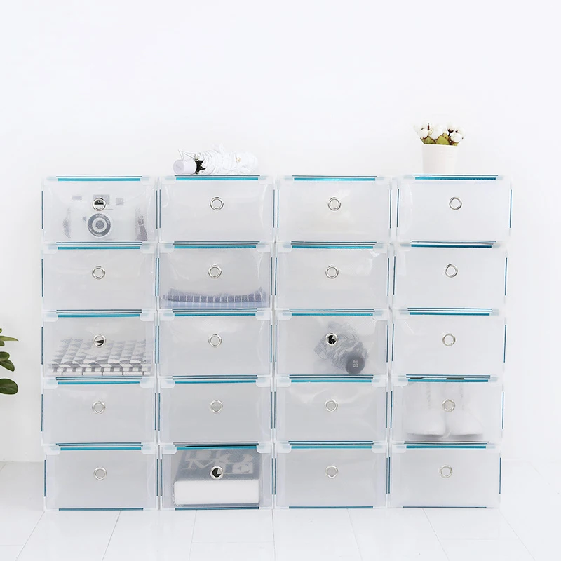 Plastic Shoes Storage Box Thickened Transparent Drawer Type Rectangle PP Shoe Box Organizer
Plastic Shoes Storage Box Thickened Transparent Drawer Type Rectangle PP Shoe Box Organizer