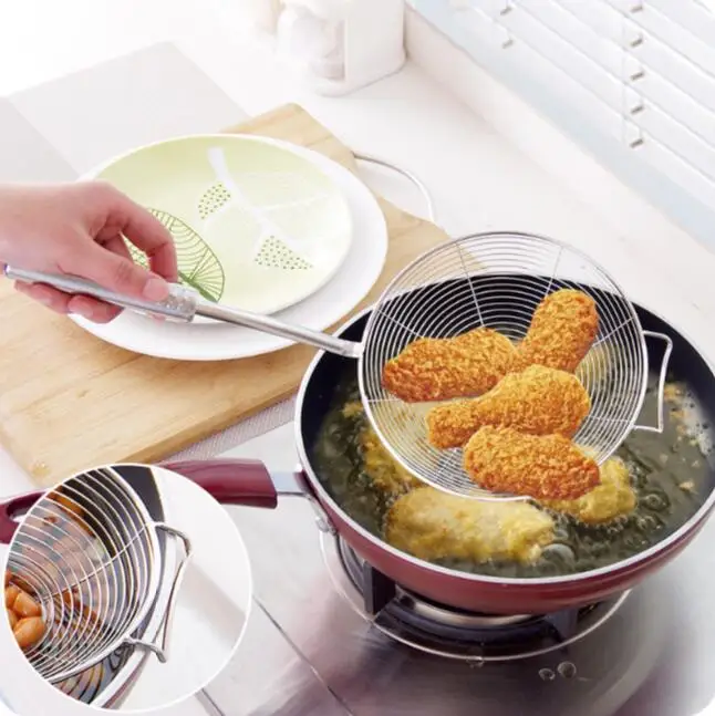 Hanging Stainless Steel Line Mesh Colander Large Lo Mein Colander Fry Oil Strainer Hot Pot Strainer
Hanging Stainless Steel Line Mesh Colander Large Lo Mein Colander Fry Oil Strainer Hot Pot Strainer