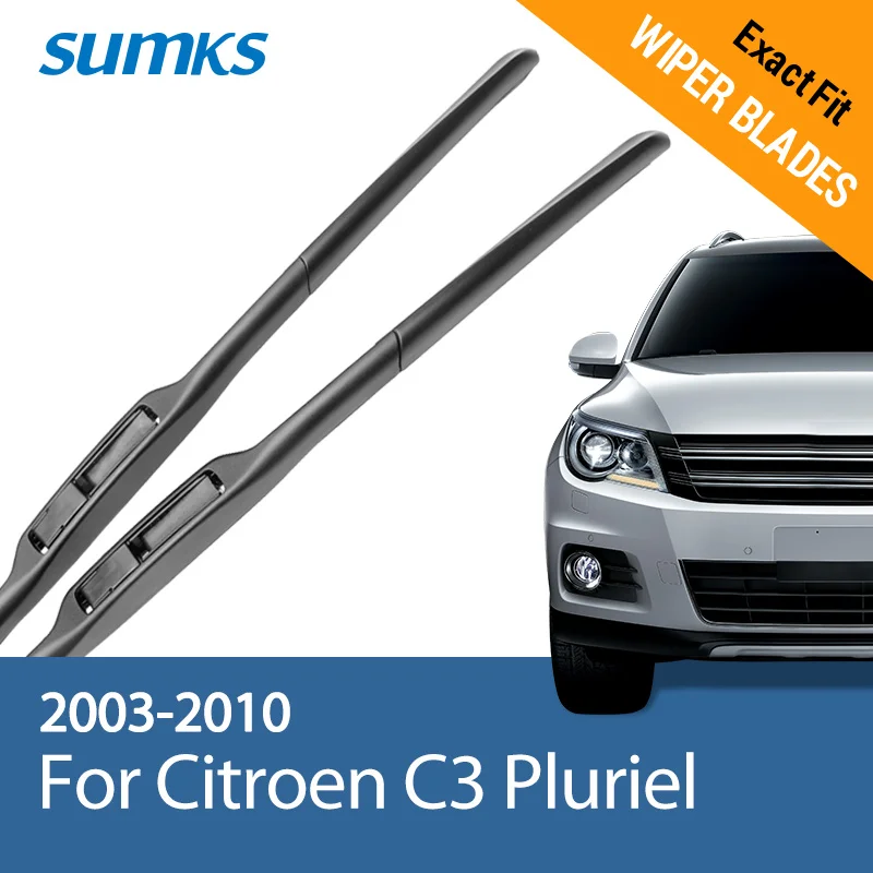 SUMKS Wiper Blades for Citroen C3 Pluriel 22"&18" Fit Hook Arms 2003 2004 2005 2006 2007 2008 2009 2010
SUMKS Wiper Blades for Citroen C3 Pluriel 22"&18" Fit Hook Arms 2003 2004 2005 2006 2007 2008 2009 2010