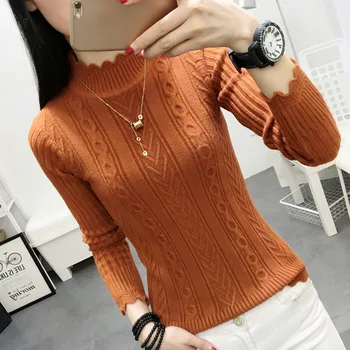 2019 Korean winter sweater female half turtleneck sleeve head bottoming Shirt Short slim sweaters-d26-12620
2019 Korean winter sweater female half turtleneck sleeve head bottoming Shirt Short slim sweaters-d26-12620