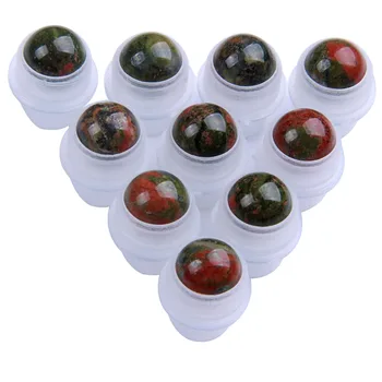 10pcs Natural Unakite Stones for Essential Oil Perfume Bottle Refillable Gemstone Roller Balls 10mm for 10ml Bottles Customized
10pcs Natural Unakite Stones for Essential Oil Perfume Bottle Refillable Gemstone Roller Balls 10mm for 10ml Bottles Customized