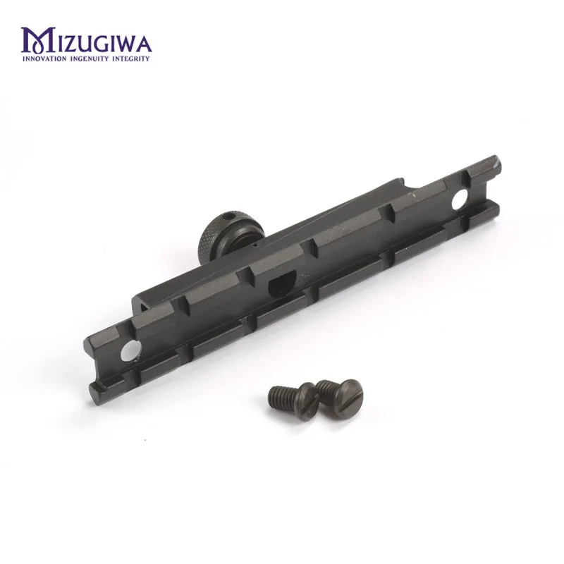 

MIZUGIWA Tactical 12 Slots Flat Top Scope Rail Mount 20mm Base AR For M4 / M16 Carry Handle Screws Curve Pistol Airsoft Caza
