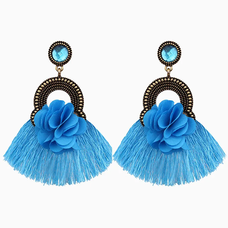 Ltumbe Макси сережки с кисточками Boho для Для женщин себе ювелирные изделия Винтаж