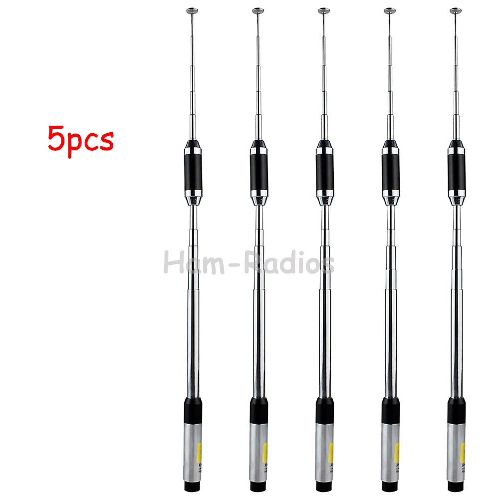 5pcs Dual Band VHF/UHF SMA-M walkie talkie Antenna for YAESU BAOFENG BF-UV-3R PUXING VX-6R 5R KG-UV6D two way radio
5pcs Dual Band VHF/UHF SMA-M walkie talkie Antenna for YAESU BAOFENG BF-UV-3R PUXING VX-6R 5R KG-UV6D two way radio