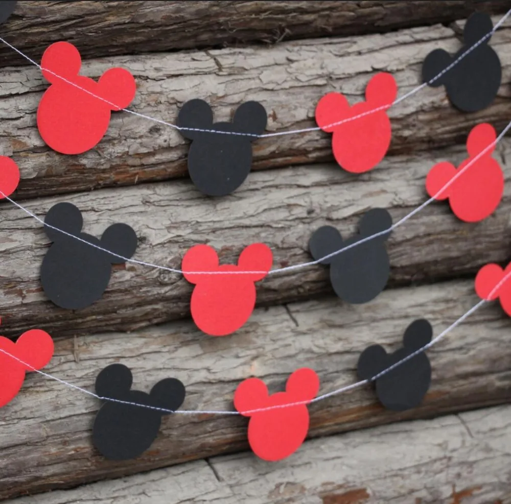 (2pieces/lot) 5 Feets Medium Mickey Mouse Head Garland For Birthday Party Baby Shower Decorations
(2pieces/lot) 5 Feets Medium Mickey Mouse Head Garland For Birthday Party Baby Shower Decorations