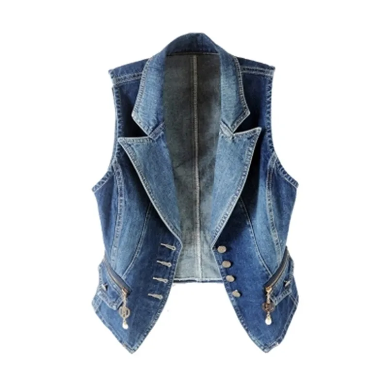 Spring sleeveless women Single-breasted denim vest large size fashion Leisure tops Short vest summer denim jacket women AS933
Spring sleeveless women Single-breasted denim vest large size fashion Leisure tops Short vest summer denim jacket women AS933