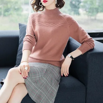 Autumn and Winter 2020 New Super-Fire High-collar Sweater for Women with Loose Underwear
Autumn and Winter 2020 New Super-Fire High-collar Sweater for Women with Loose Underwear