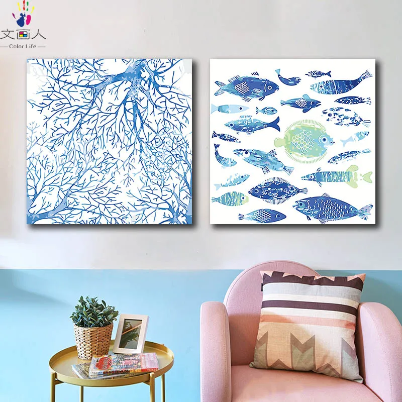 DIY colorings pictures by numbers with colors tre and fish picture drawing painting by numbers framed Home decor Two pieces
DIY colorings pictures by numbers with colors tre and fish picture drawing painting by numbers framed Home decor Two pieces