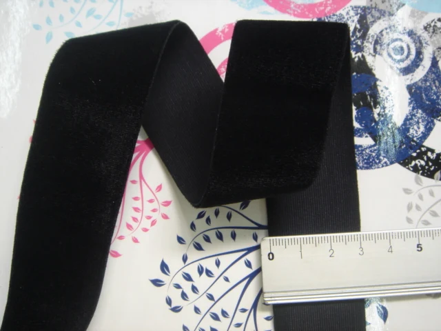 30mm width black elastic velvet ribbon elastic tape DIY material wholesale 5yard/lot
30mm width black elastic velvet ribbon elastic tape DIY material wholesale 5yard/lot