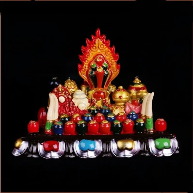 Tibetan Buddhism Painted Esoteric Buddhism Monibao Doma Collection Five Desires For Buddha Treasures Collection Four inches
Tibetan Buddhism Painted Esoteric Buddhism Monibao Doma Collection Five Desires For Buddha Treasures Collection Four inches