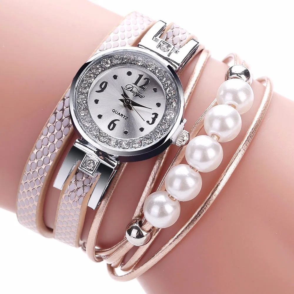 DUOYA Luxury Brand Women Gold Rhinestone Leather Wrist Ladies Quartz-Watch Casual Pearl Vintage Bracelet Watches Dropshipping533
DUOYA Luxury Brand Women Gold Rhinestone Leather Wrist Ladies Quartz-Watch Casual Pearl Vintage Bracelet Watches Dropshipping533