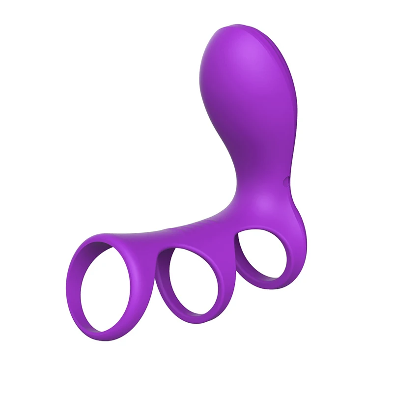 Vibrating Penis Sleeve Ring Delayed Ejaculation Strong Vibrator Sex Toys For Men Clitoris Stimulator Penis Bondage Adult Product
