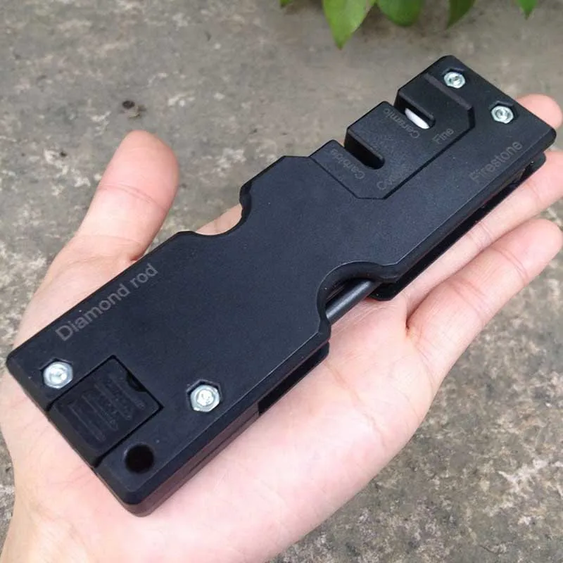 Pocket Multitools Portable Sharpeners Two Stages Tungsten steel Ceramic Diamond Knife Sharpener Sharpening Stone kitchen tools
Pocket Multitools Portable Sharpeners Two Stages Tungsten steel Ceramic Diamond Knife Sharpener Sharpening Stone kitchen tools