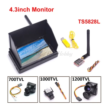 4.3inch 48CH LCD 480 x 22 Wireless Receiver Monitor built-in battery TS5828L 600mW Transmitter 700TVL / 1000TVL / 1200TVL Camera
4.3inch 48CH LCD 480 x 22 Wireless Receiver Monitor built-in battery TS5828L 600mW Transmitter 700TVL / 1000TVL / 1200TVL Camera