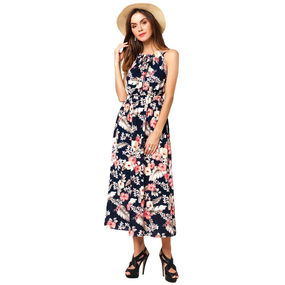 Boho Floral Feather Print Dress for Women Summer Sleeveless Female VestidosBeach Strap Long Dress Fashion Ladies Party Sundress
Boho Floral Feather Print Dress for Women Summer Sleeveless Female VestidosBeach Strap Long Dress Fashion Ladies Party Sundress
