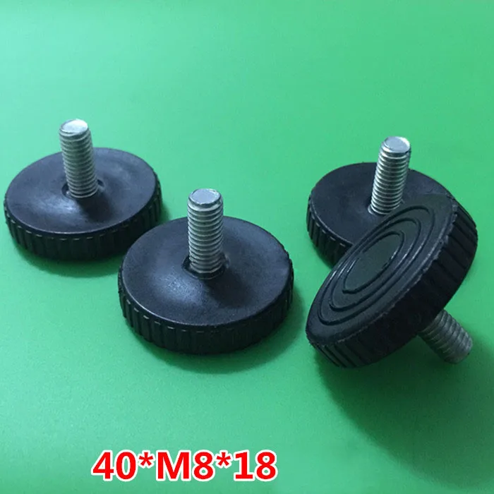 x8 Adjustable Hexagonal Levelling Feet M8 x 38mm For Chairs Tables Cabinets etc