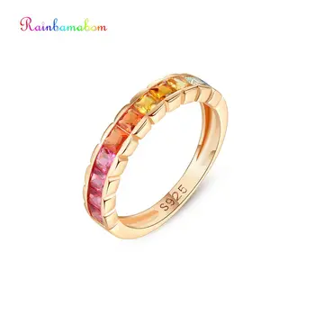 Rainbamabom Luxury 925 Solid Sterling Silver Ruby Citrine Gemstone Wedding Engagement Rose Gold Ring Fine Jewelry Gift Wholesale
Rainbamabom Luxury 925 Solid Sterling Silver Ruby Citrine Gemstone Wedding Engagement Rose Gold Ring Fine Jewelry Gift Wholesale