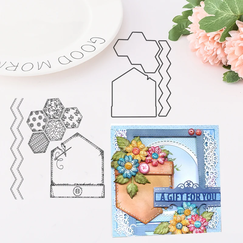 Patchwork Pocket & Patterns Metal Cutting Dies Stencils for DIY Scrapbooking/photo Album stamps Decorative Embossing DIY
Patchwork Pocket & Patterns Metal Cutting Dies Stencils for DIY Scrapbooking/photo Album stamps Decorative Embossing DIY
